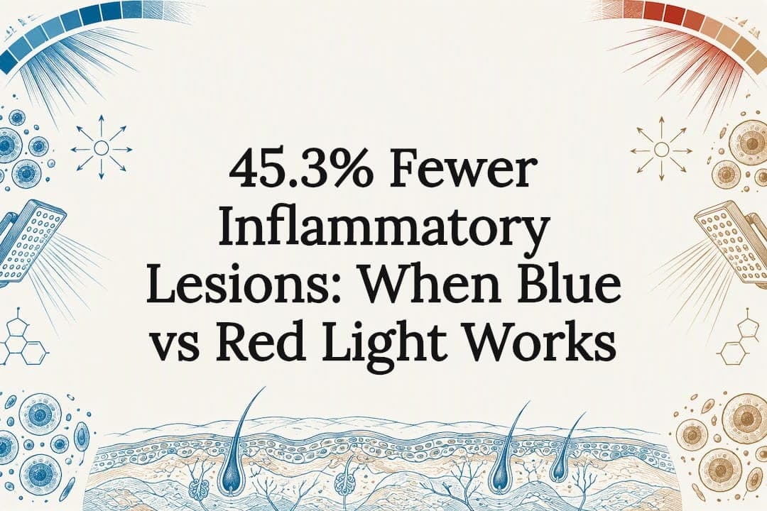 45.3% Fewer Inflammatory Lesions: When Blue vs Red Light Works