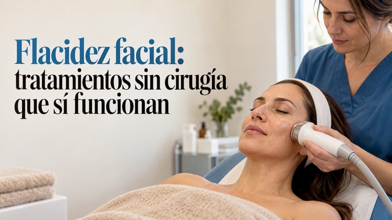 Flacidez facial: opciones sin cirugía y sus límites